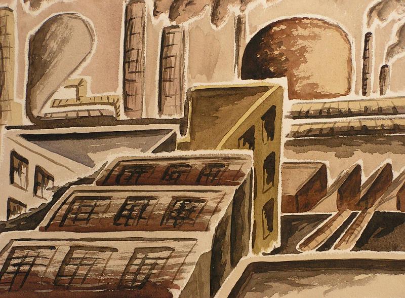 Metallindustrie, 1978, Aquarell, 40x30.jpg